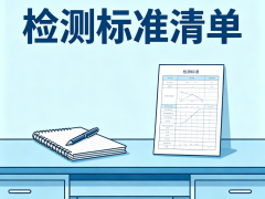 检测标准清单